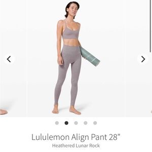 NWT lululemon align lunar rock 28 pant